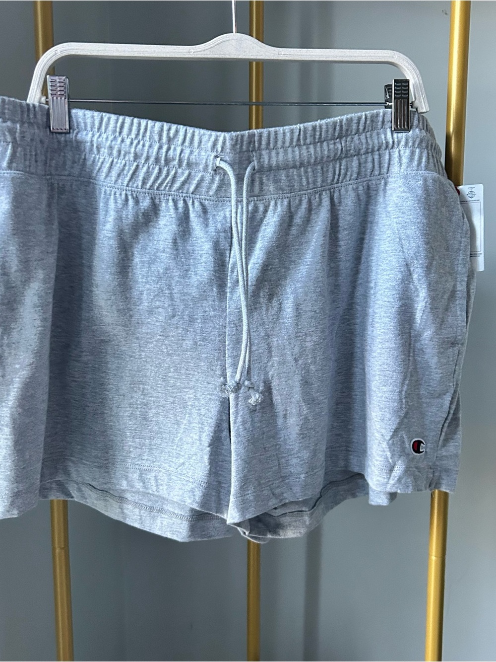 Champion women’s grey Athletic Drawstring midweight Shorts with Logo size XXL - Picture 6 of 6